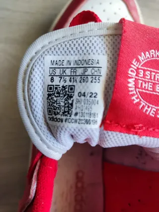 Zapatillas Adidas Rojas y Blancas