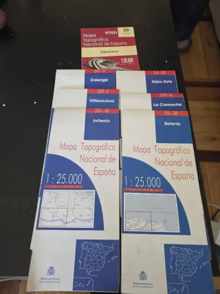 Lote Mapas Topográficos Asturias MTN50