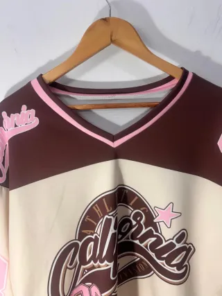 Sudadera California Mujer Beige/Marrón