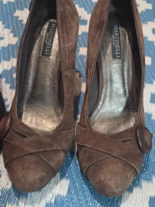 Lote zapatos Tacón 38 martinelli piel Bershka enca