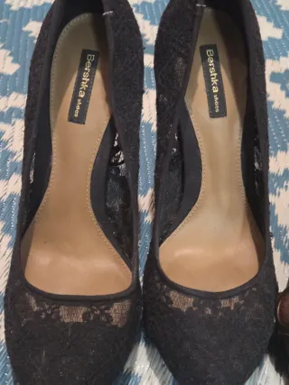 Lote zapatos Tacón 38 martinelli piel Bershka enca