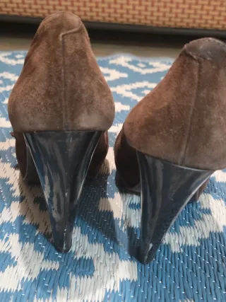 Lote zapatos Tacón 38 martinelli piel Bershka enca