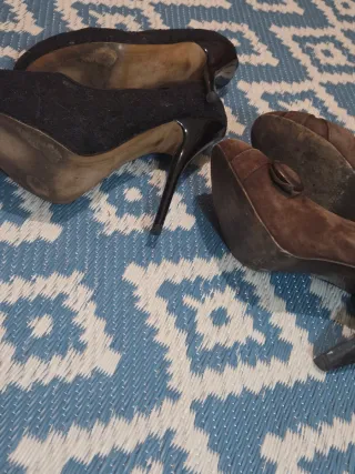 Lote zapatos Tacón 38 martinelli piel Bershka enca