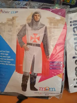 3 Disfraces Caballero, mujer y niño Medievales