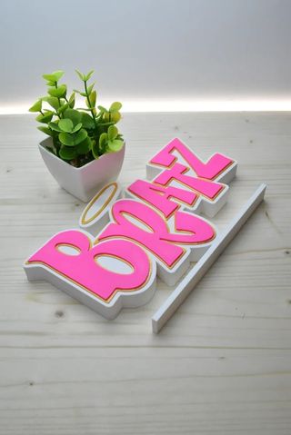 Cartello con logo Bratz | Decorazione per bambole