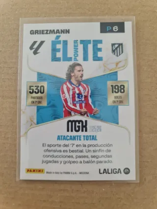 Cromo Panini Griezmann Élite Power FIRMADA