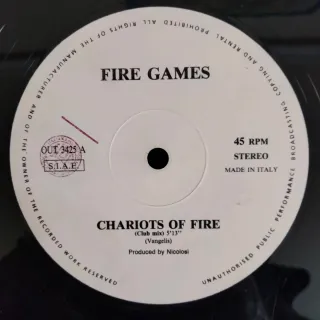 1991 DOWNTEMPO Chariots of Fire vinilo fire games