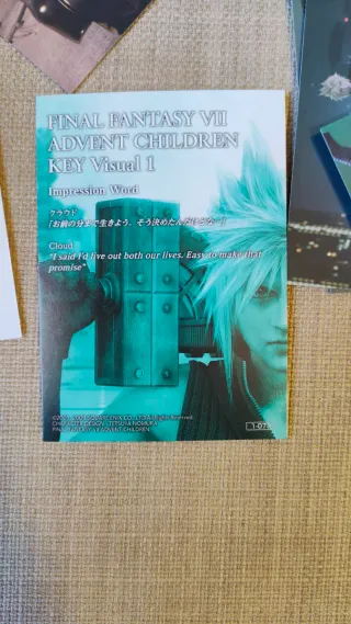 Lote Cartas Final Fantasy VII Art Museum