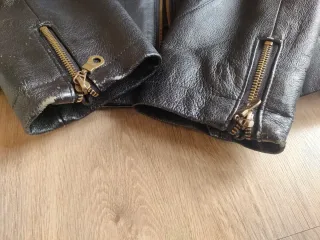 Giubbotto vera pelle nero taglia S