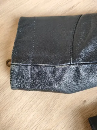 Giubbotto vera pelle nero taglia S