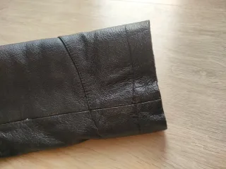 Giubbotto vera pelle nero taglia S