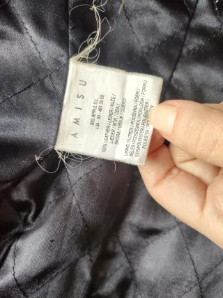 Giubbotto vera pelle nero taglia S