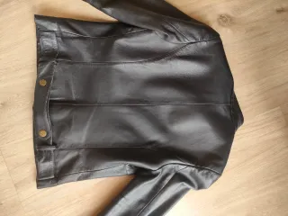 Giubbotto vera pelle nero taglia S