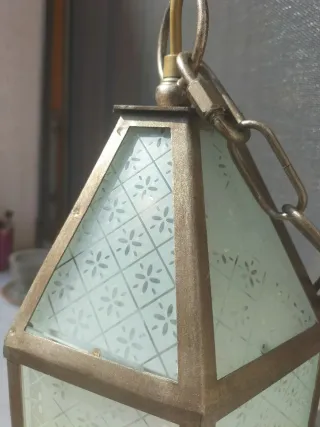 Lampada vintage vetro e metallo