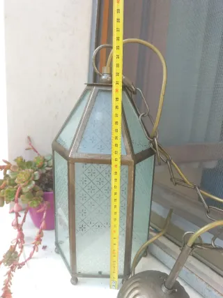 Lampada vintage vetro e metallo