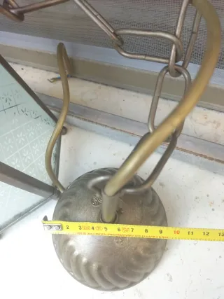 Lampada vintage vetro e metallo