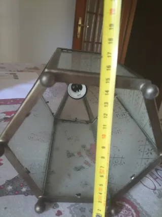 Lampada vintage vetro e metallo