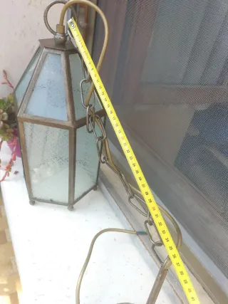 Lampada vintage vetro e metallo