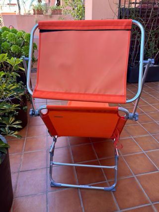 Tumbona Plegable Naranja CASARIA Playa Jardín.