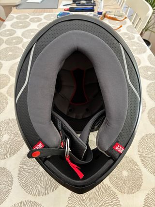 Casco AGV Corsa Carbon Aramida Negro/Rojo