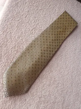 Cravatta Seta Vintage Enzo Jaques Oro Viola