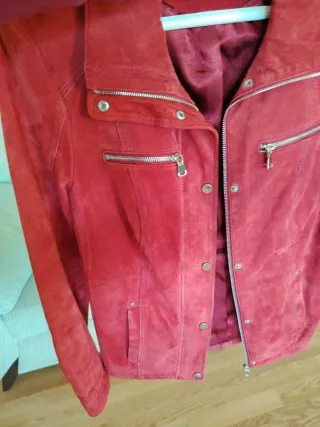 Chaqueta ante roja CORTY BENNETT Talla L