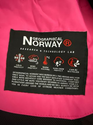 Cazadora Geographical Norway rosa chica