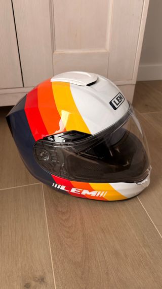 Casco Integral LEM Diseño Rayas Colores
