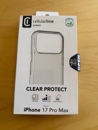 Funda Cellularline Clear Protect iPhone 17 Pro Max