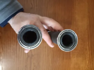 Manopole Vespa PX Piaggio Nere Cromate