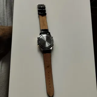 Reloj Negro, Acero y Oro GARUCHI Cronógrafo