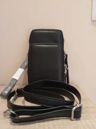 Bolso bandolera Superdry negro