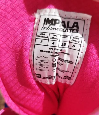 Patines Impala Inline talla 38 con protecciones