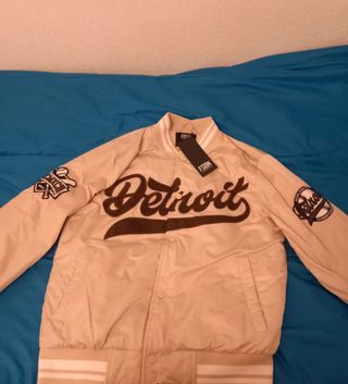 Giubbotto Bomber Detroit Beige e Marrone