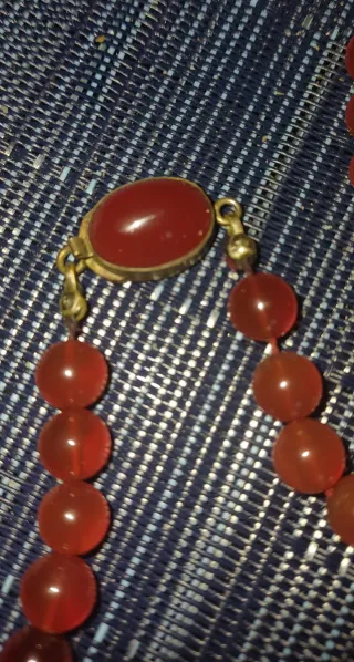 Collana antica perle corniola