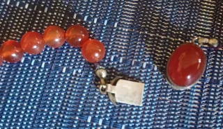 Collana antica perle corniola