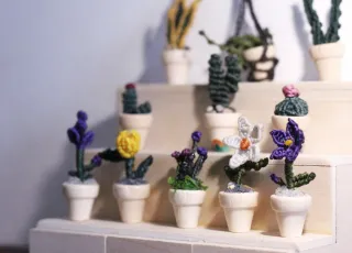Mini plantas de macramé