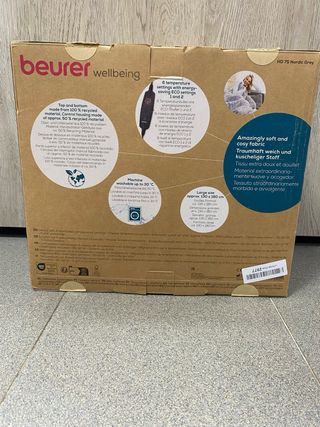 Termocoperta Beurer HD 75 nordic grey