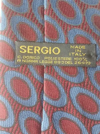 Cravatta Sergio vintage poliestere