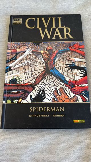 Civil war. Spiderman. Marvel deluxe. Tapa dura.