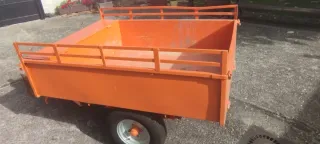 Motocultor Piva M9 B y remolque con accesorios