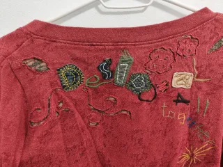 Jersey fino Desigual Rojo Talla M