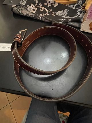 Cintura Loris Azzaro Pelle Marrone