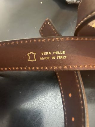 Cintura Loris Azzaro Pelle Marrone