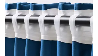 Ikea cortinas azules de tela modelo GINSMOTT