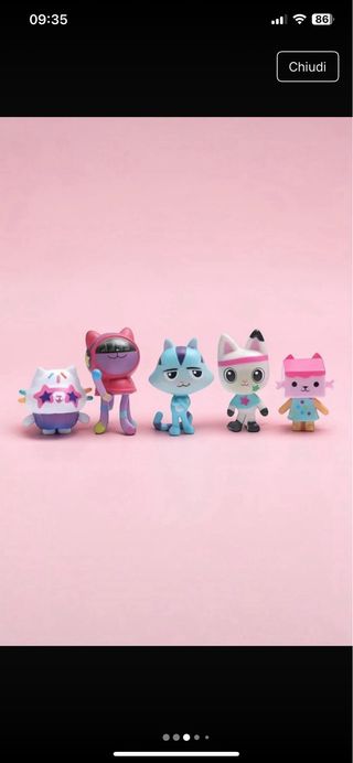 Decorazioni torta Gabby's Dollhouse