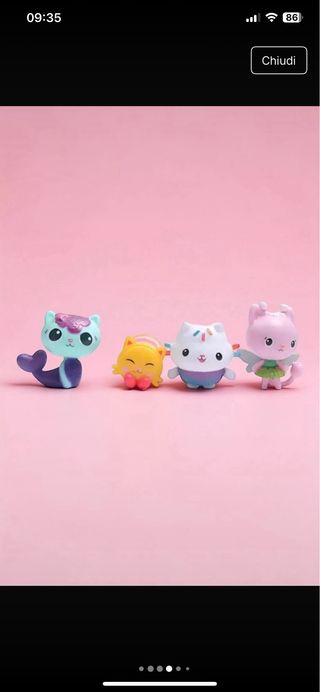 Decorazioni torta Gabby's Dollhouse