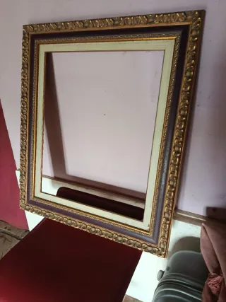 Marco Antiguo Dorado y Morado