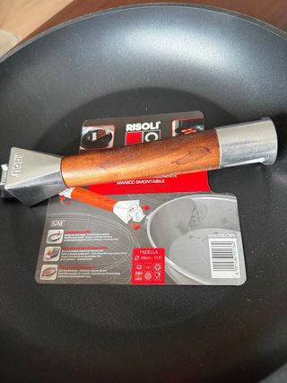 Confezione di 2 padelle Risoli con manico smontabile