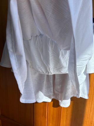 Top blanco escote barco